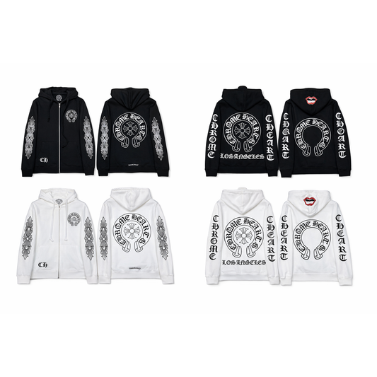Zip up chrome hearts
