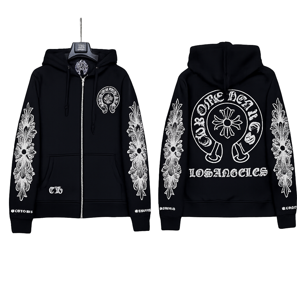 Zip up chrome hearts