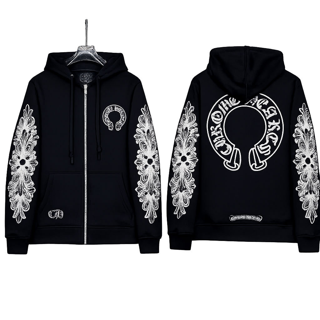 Zip up chrome hearts