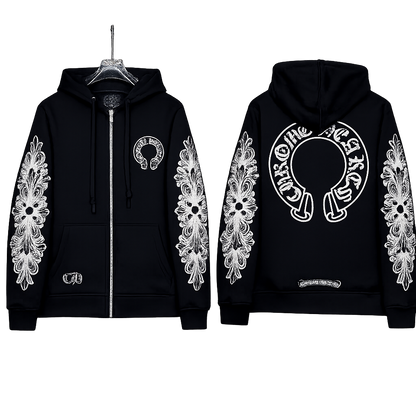 Zip up chrome hearts