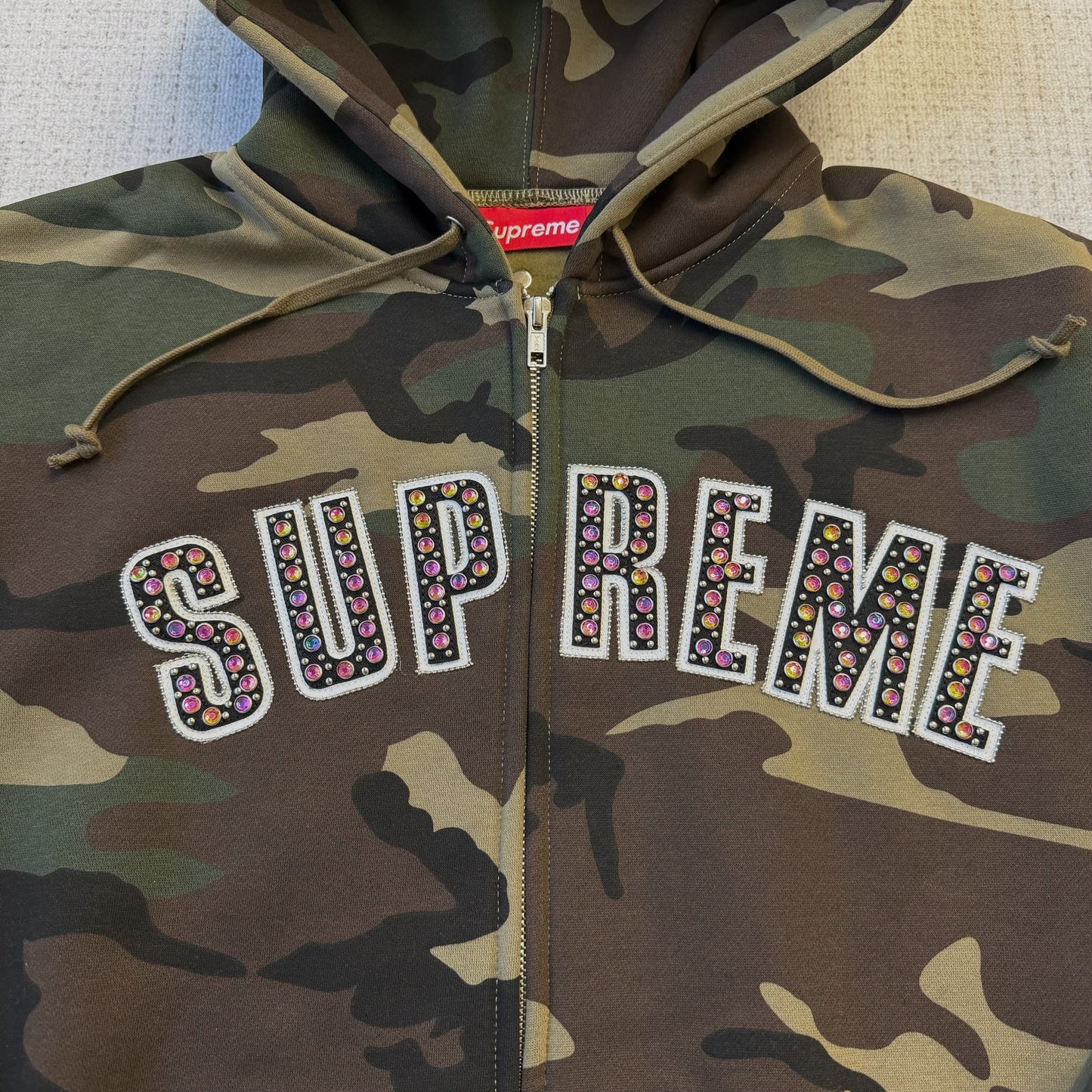 Supreme Camo zip