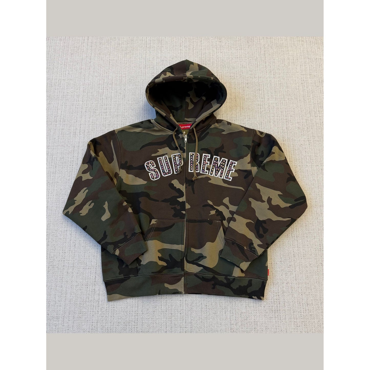 Supreme Camo zip