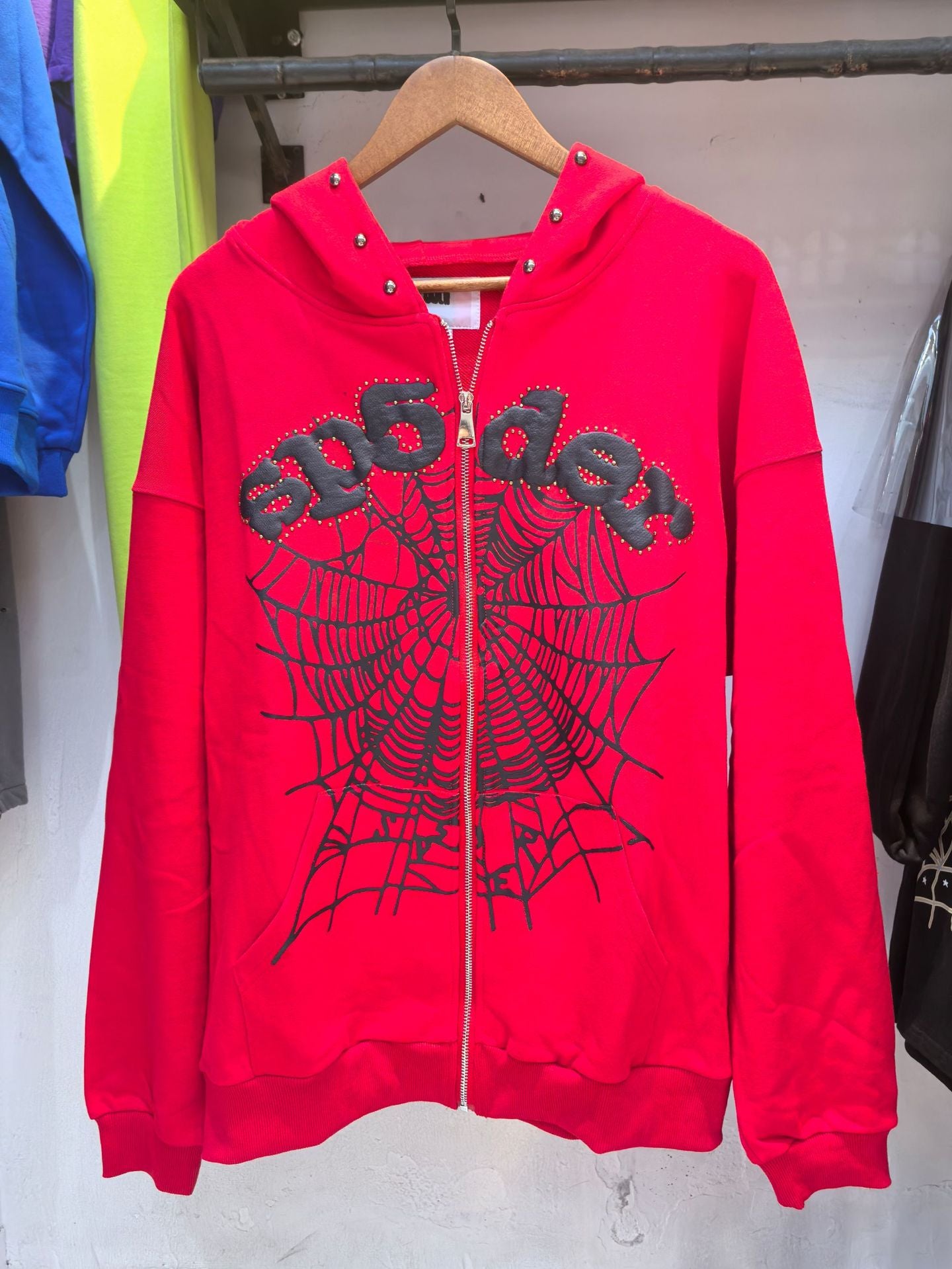 Sp5der zip up