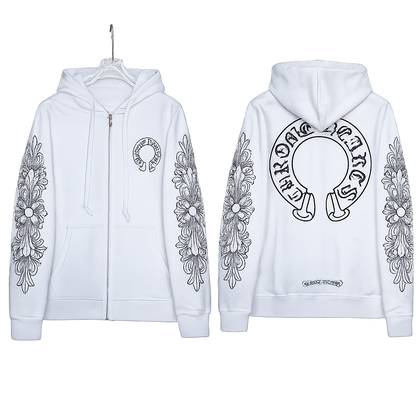 Zip up chrome hearts