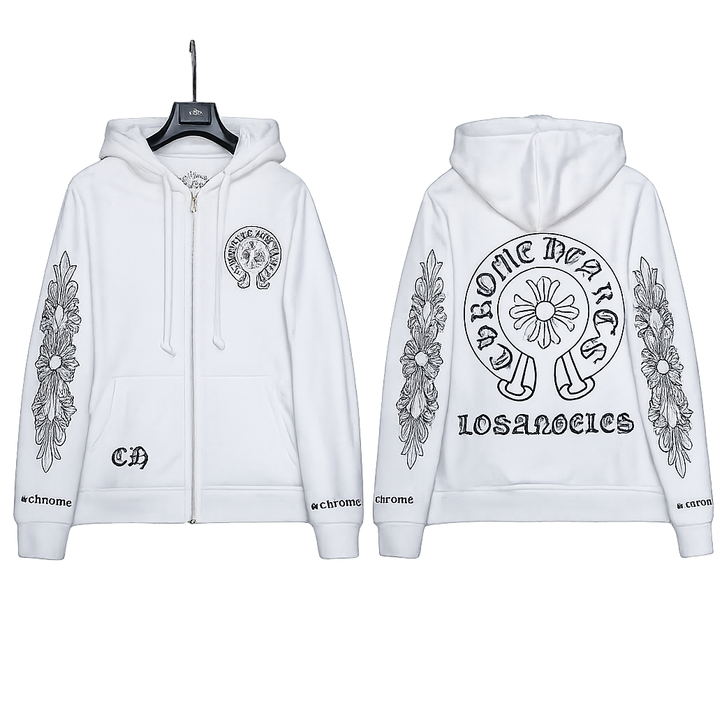 Zip up chrome hearts