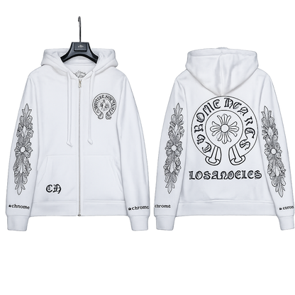 Zip up chrome hearts