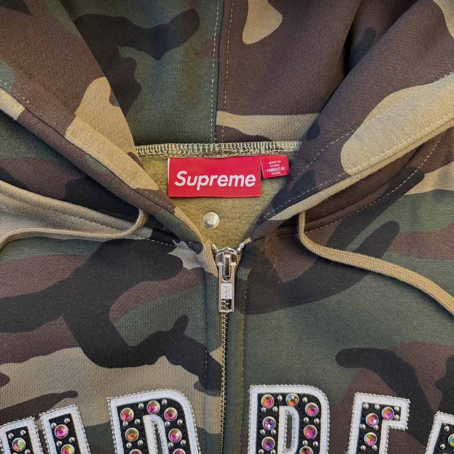 Supreme Camo zip