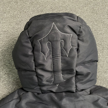 Campera Trapstar Decoded Hooded 2.0 Puffer Negra gradient
